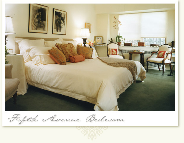 Fifth Avenue Bedroom designed by Ruth Burt Interior Designer